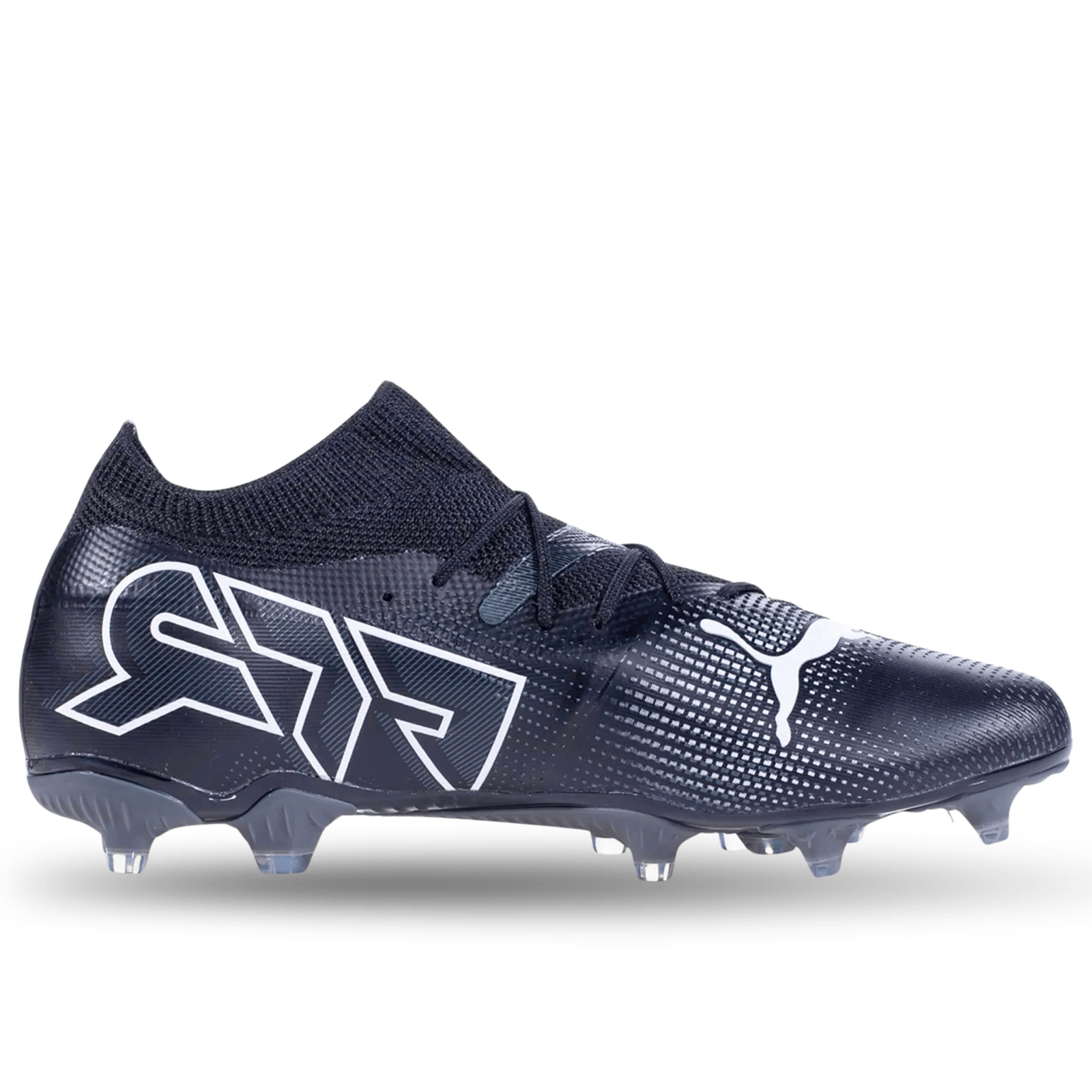 Puma Future 7 Match FG/AG Soccer Cleats (Puma Black/Puma White) | SoccerWearhouse