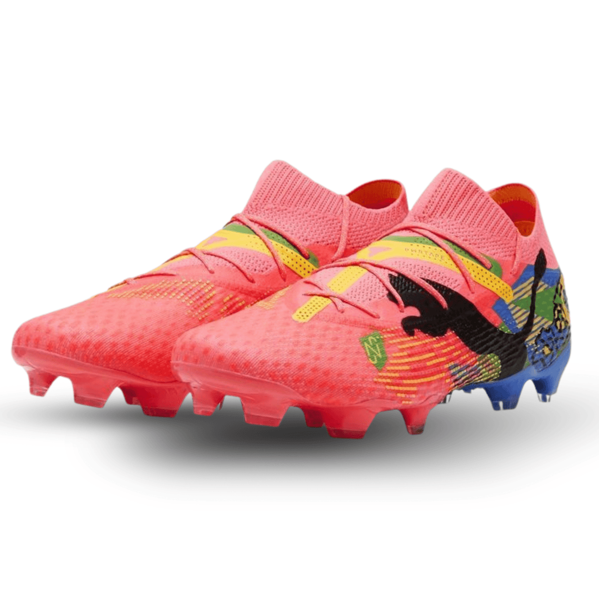 Puma Future 7 Ultimate Neymar Jr. FG/AG Soccer Cleats (Sunset Glow/Puma Black) | SoccerWearhouse