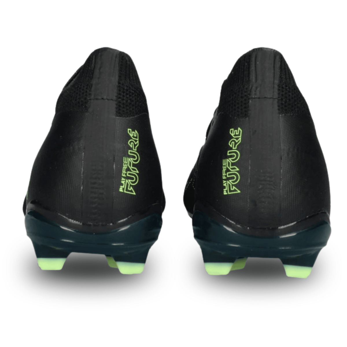 Puma Future 8 Match FG/AG Soccer Cleats (Black/Fizzy Light/Green) | SoccerWearhouse