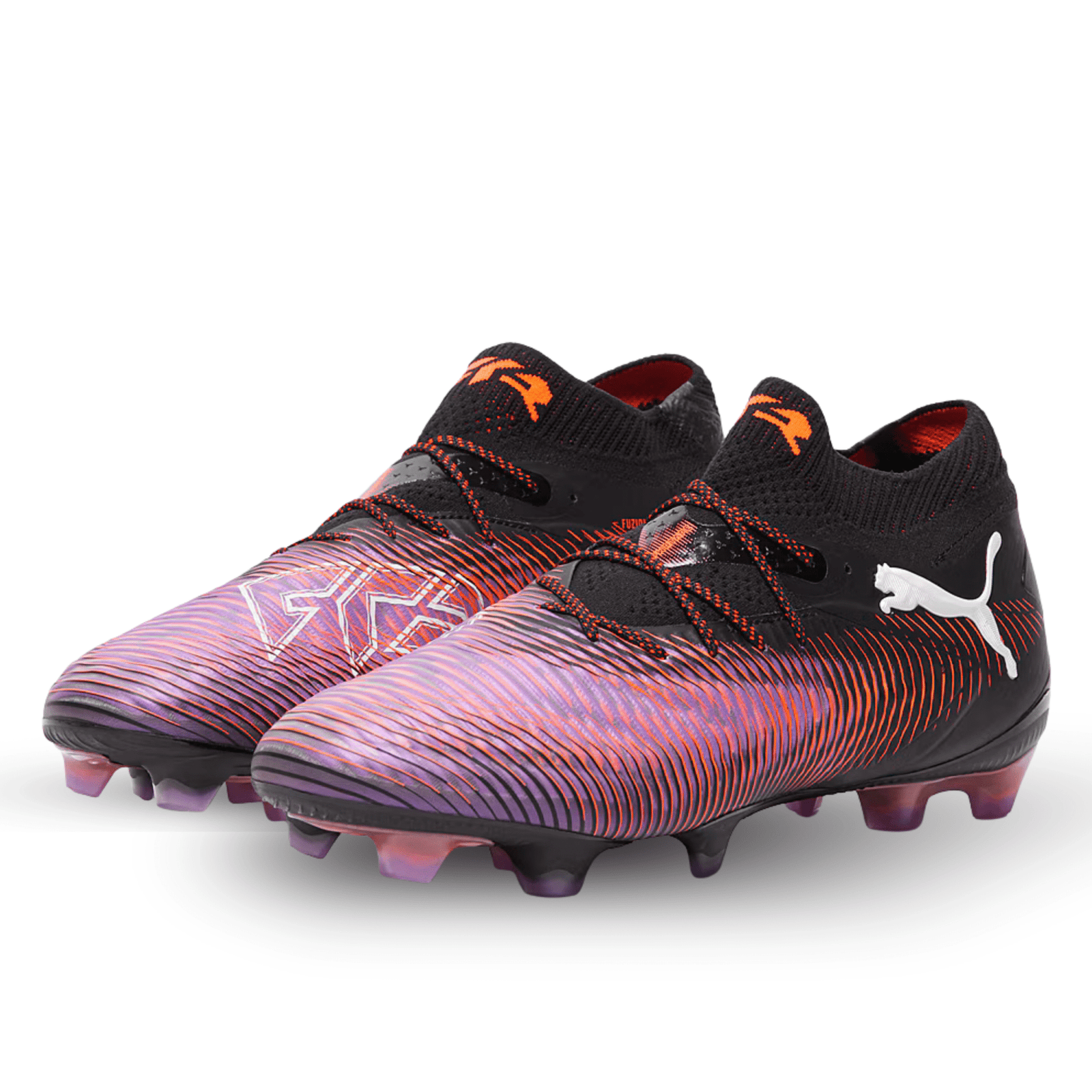 Puma Future 8 Ultimate FG Soccer Cleats (Black/Glowing Red) | SoccerWearhouse