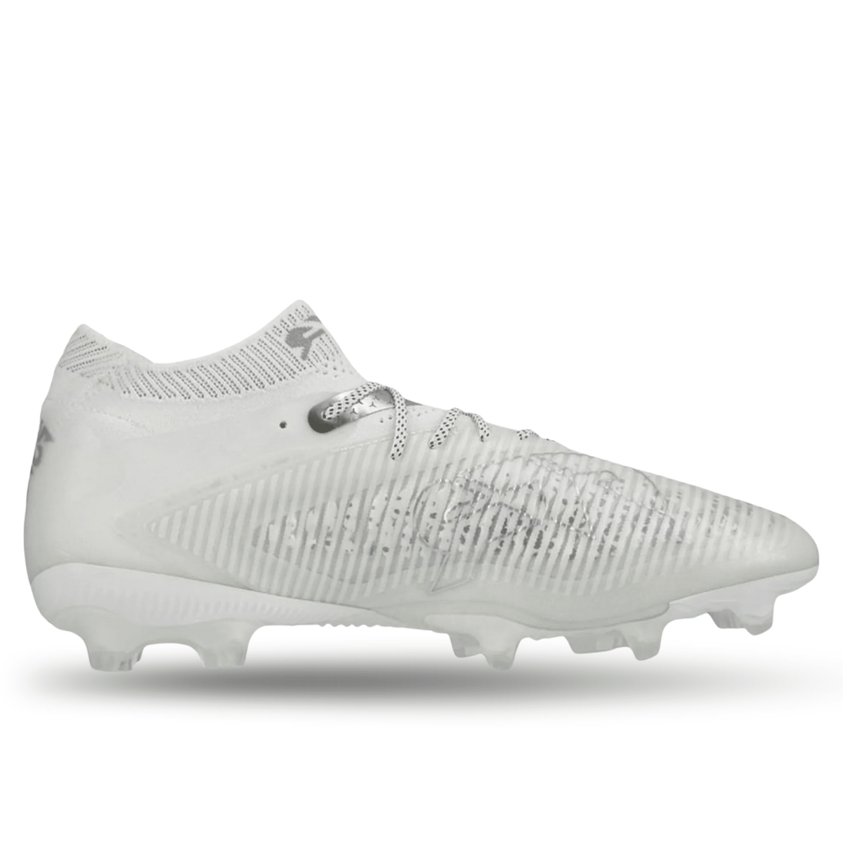 Puma Future 8 Ultimate FG Soccer Cleats (Puma White/Matte Silver) | SoccerWearhouse