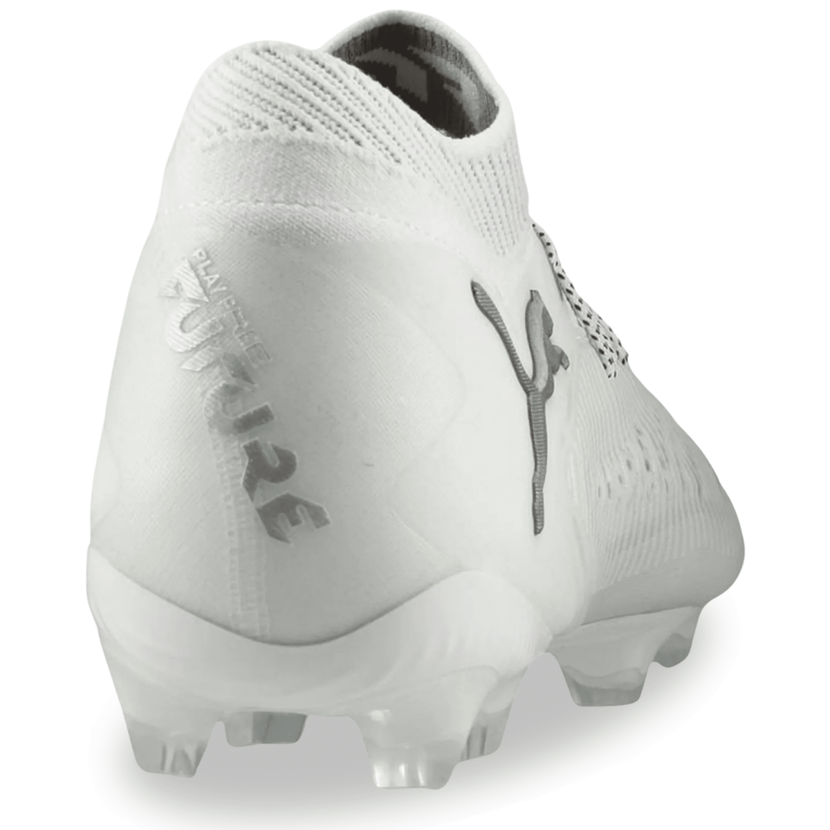 Puma Future 8 Ultimate FG Soccer Cleats (Puma White/Matte Silver) | SoccerWearhouse
