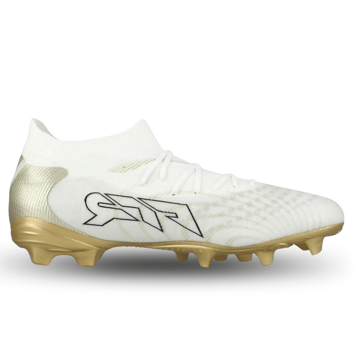 Puma Future 9 Match FG/AG Soccer Cleats (White/Gold) | SoccerWearhouse
