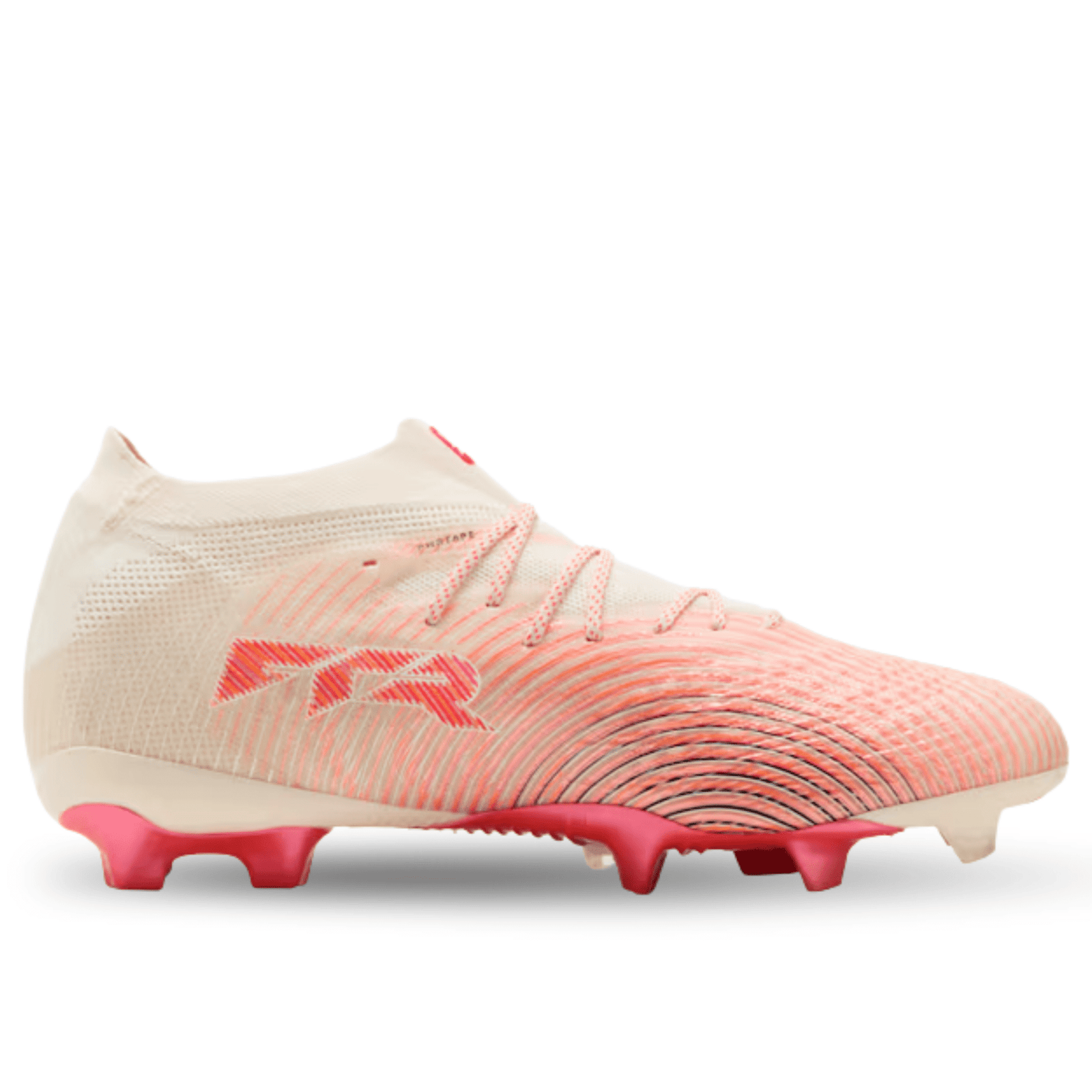 PUMA Future 9 Ultimate FG Soccer Cleats (Sugared Almond/White/Red) | SoccerWearhouse