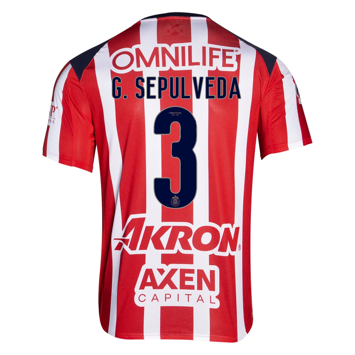 Puma Gilberto Sepulveda Men's Chivas De Guadalajara Home Jersey 25/26 (Puma Red/White) | SoccerWearhouse