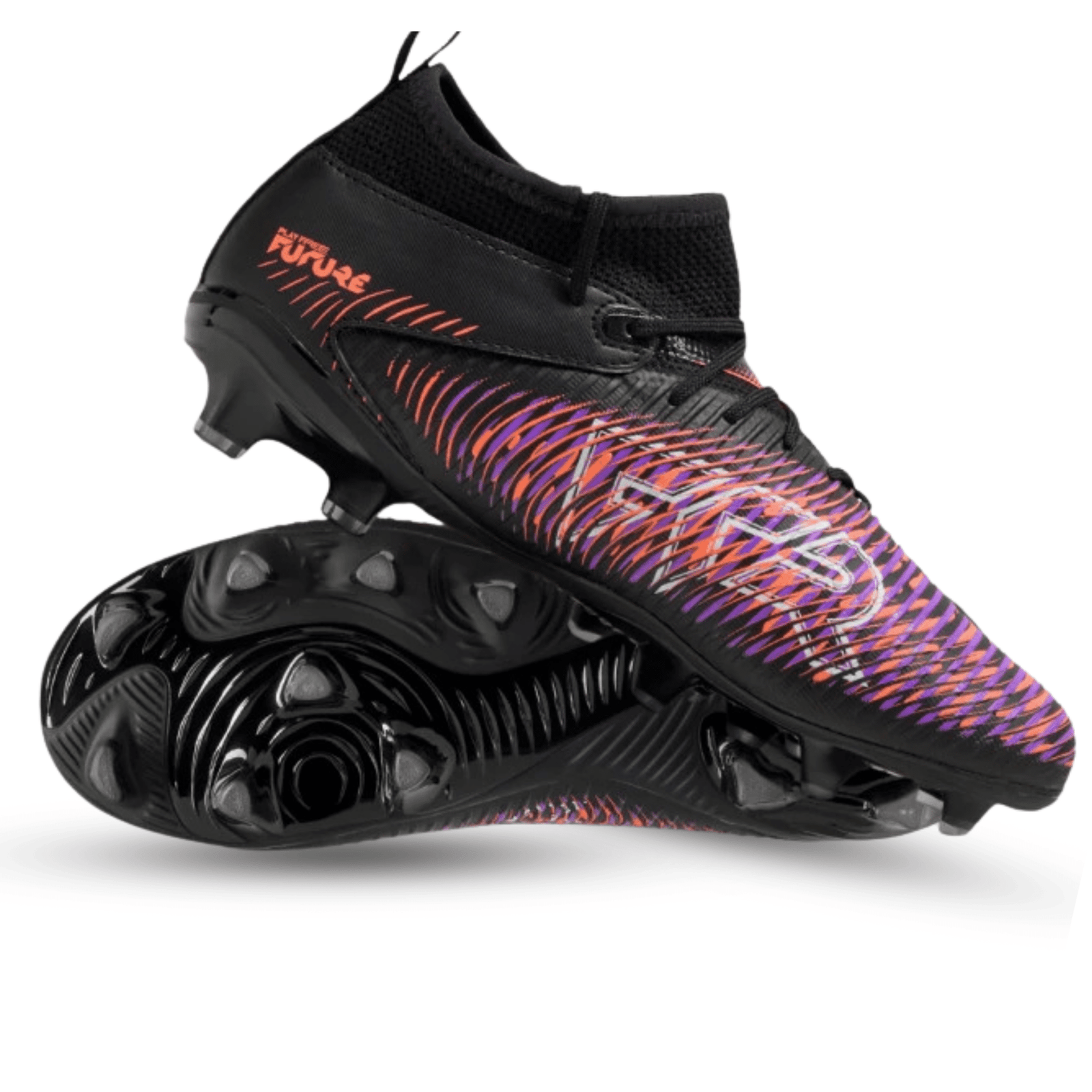 Puma Jr. Future 8 Match FG/AG Soccer Cleats (Black/Glowing Red) | SoccerWearhouse