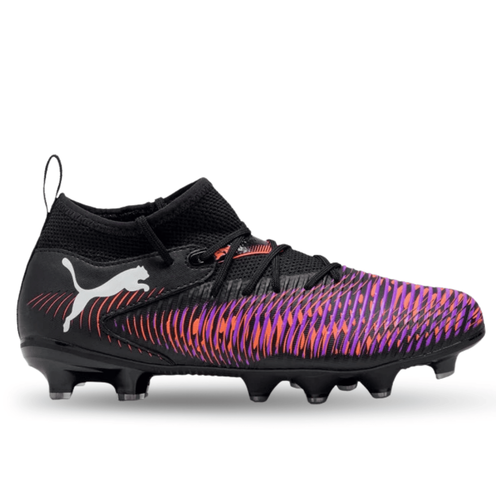 Puma Jr. Future 8 Match FG/AG Soccer Cleats (Black/Glowing Red) | SoccerWearhouse