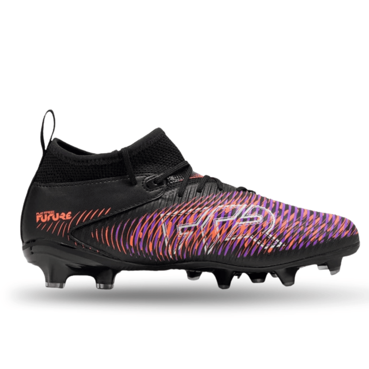 Puma Jr. Future 8 Match FG/AG Soccer Cleats (Black/Glowing Red) | SoccerWearhouse