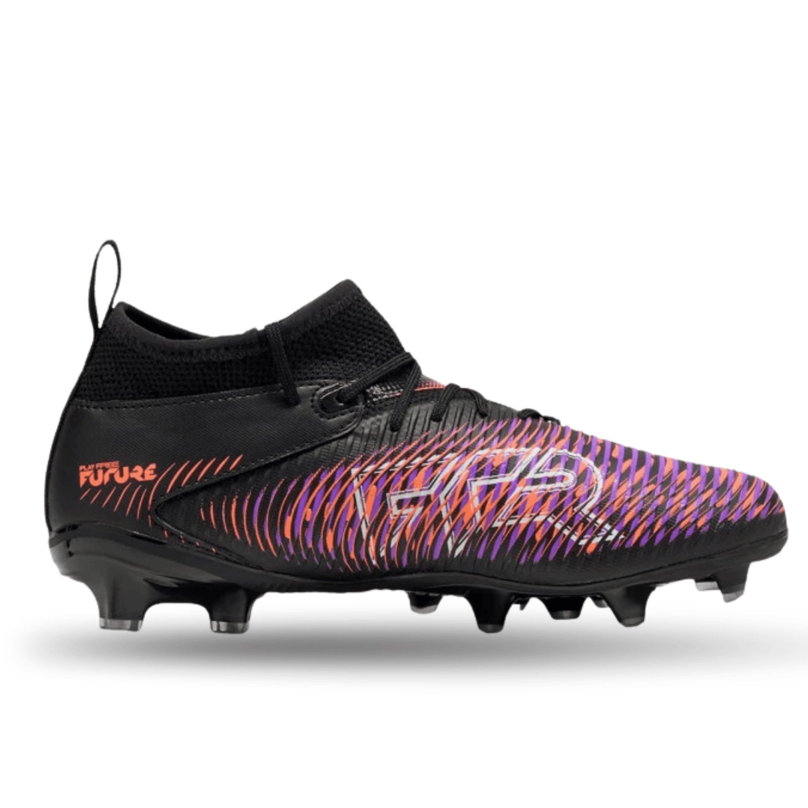 Puma Jr. Future 8 Match FG/AG Soccer Cleats (Black/Glowing Red) | SoccerWearhouse