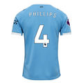Puma Kalvin Phillips Manchester City Home Jersey 25/26 w/ EPL + Sponsor Patch (Team Light Blue/Puma White)