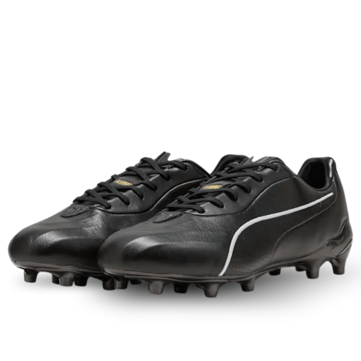 PUMA King Platinum FG/AG Soccer Cleats (Puma Black/Gold) | SoccerWearhouse
