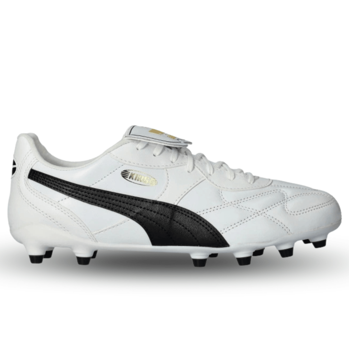Puma King Top FG/AG Soccer Cleats (White) | SoccerWearhouse
