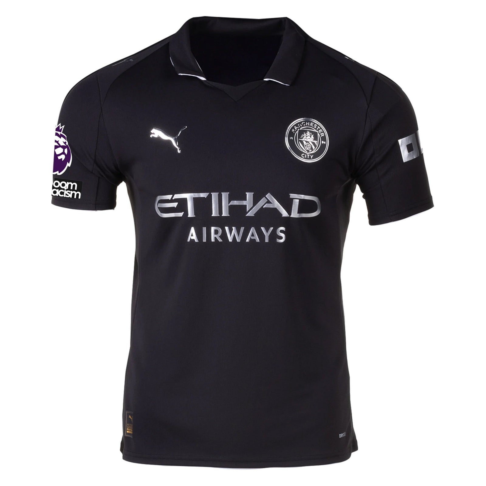 Puma Lewis Men's Manchester City Away Jersey 25/26 w/ NRFR + EPL Patches (Puma Black) | SoccerWearhouse