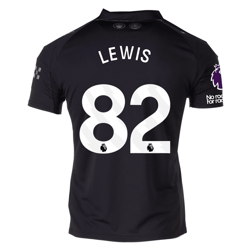 Puma Lewis Men's Manchester City Away Jersey 25/26 w/ NRFR + EPL Patches (Puma Black) | SoccerWearhouse