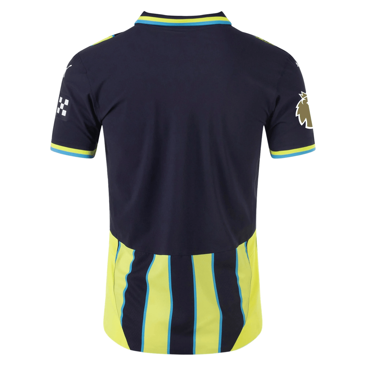 Puma Manchester City Authentic Away Jersey w/ EPL + Club World Cup Patch 24/25 (New Navy/Yellow Glow) | SoccerWearhouse