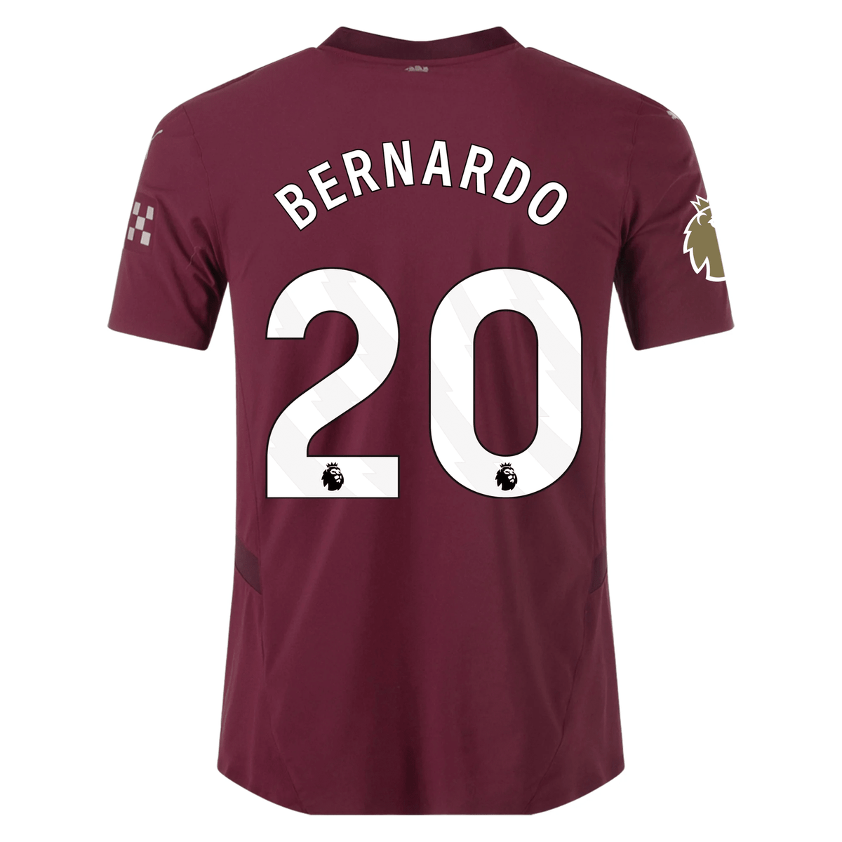 Puma Manchester City Authentic Bernardo Silva Third Jersey w/ EPL + Club World Cup Patch 24/25 (Dark Jasper) | SoccerWearhouse