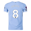 Puma Manchester City Authentic Kovacic Home Jersey w/ EPL + No Room For Racism Patches 25/26 (Team Light Blue/White)