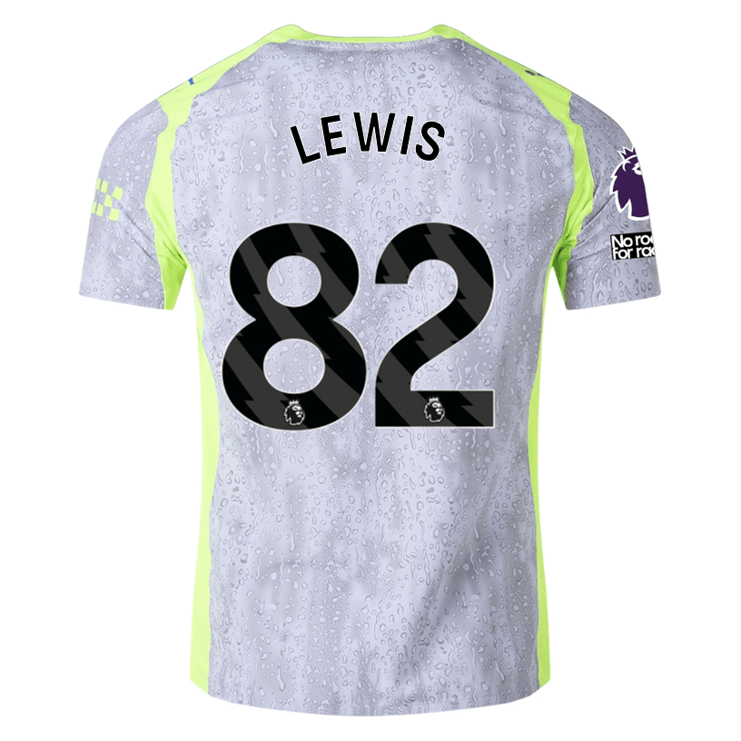 Puma Manchester City Authentic Lewis Third Jersey w/ EPL + No Room For Racism 25/26 (Cool Weather/Pro Green) | SoccerWearhouse