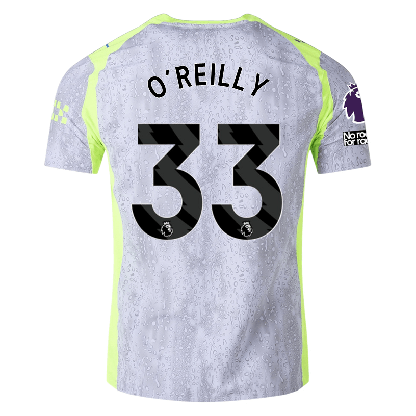 Puma Manchester City Authentic O’ Reilly Third Jersey w/ EPL + No Room For Racism 25/26 (Cool Weather/Pro Green) | SoccerWearhouse