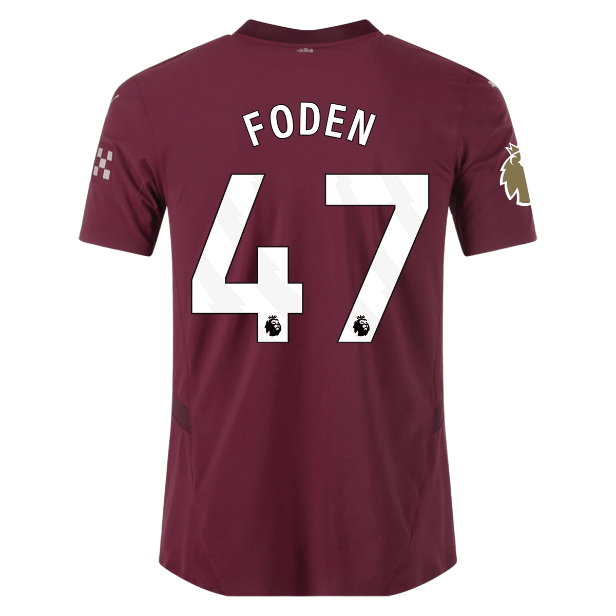 Puma Manchester City Authentic Phil Foden Third Jersey w/ EPL + Club World Cup Patch 24/25 (Dark Jasper) | SoccerWearhouse