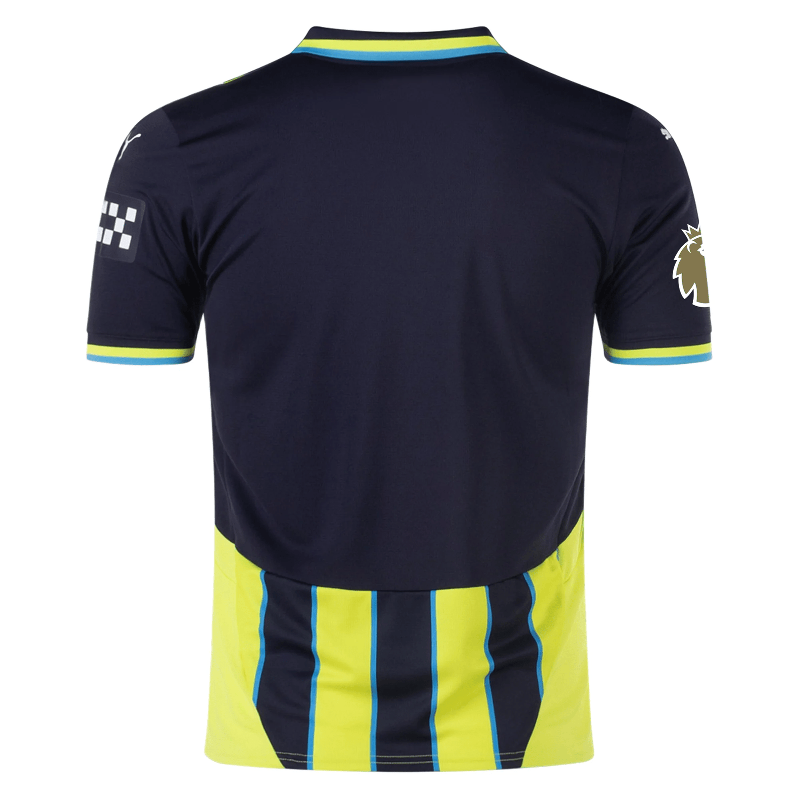 Puma Manchester City Away Jersey w/ EPL + Club World Cup Patch 24/25 (New Navy/Yellow Glow) | SoccerWearhouse