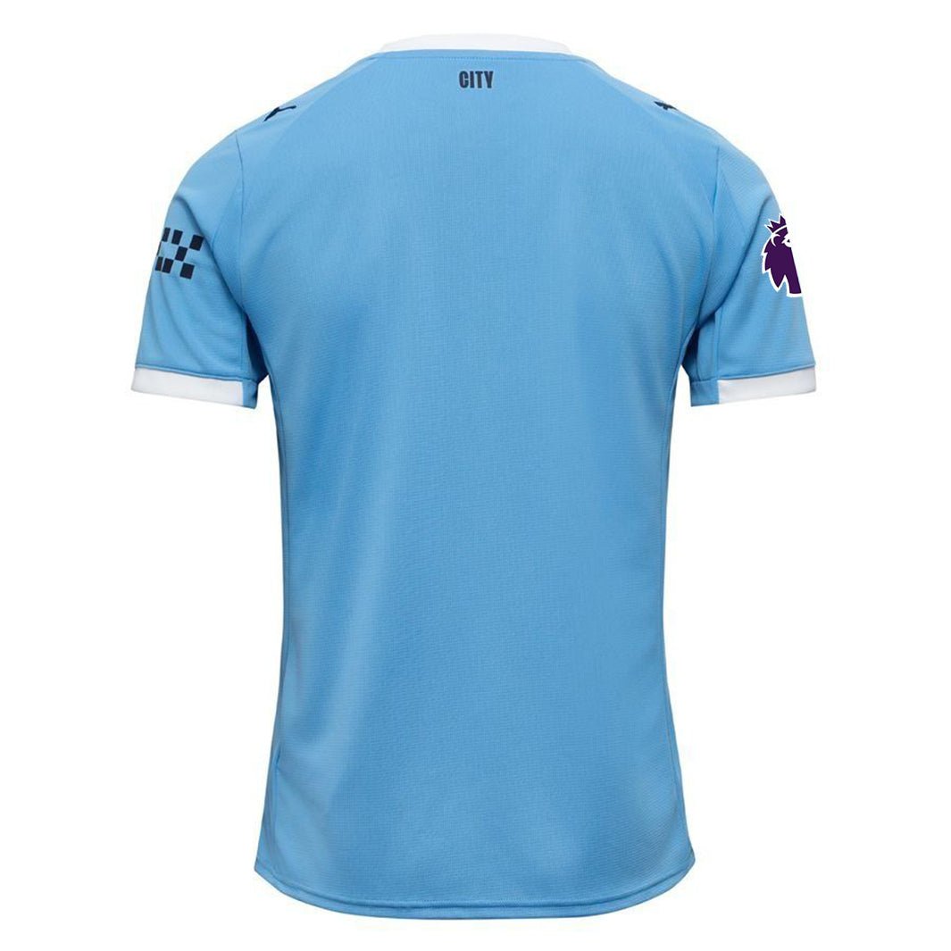 Puma Manchester City Home Jersey 25/26 w/ EPL + Sponsor Patch (Team Light Blue/Puma White) | SoccerWearhouse