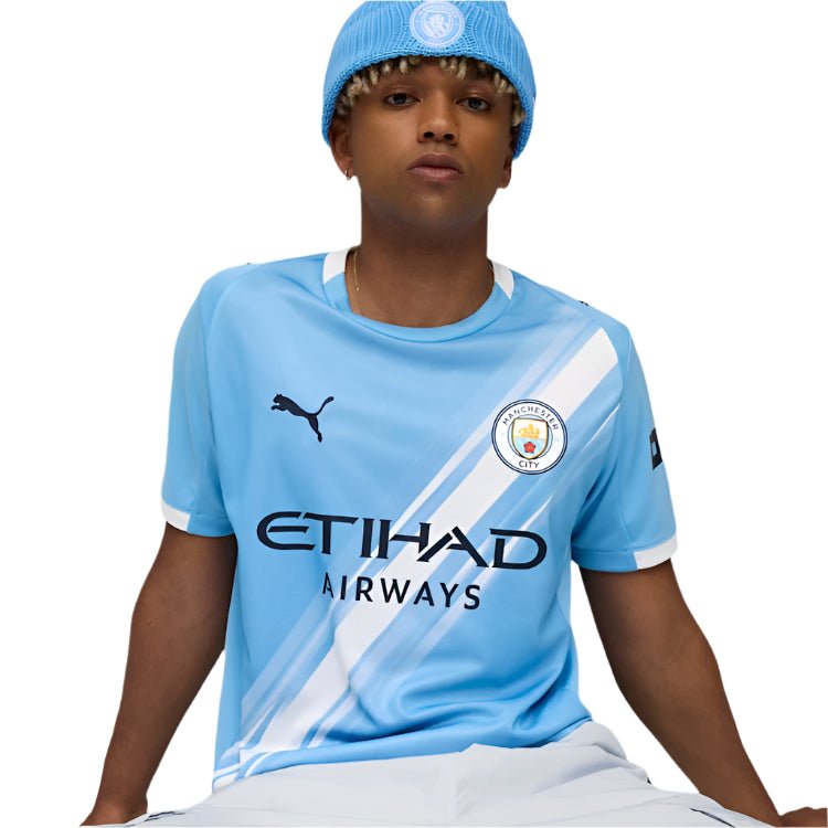 Puma Manchester City Home Jersey w/ Club World Cup Patches 25/26 (Team Light Blue/Puma White) | SoccerWearhouse