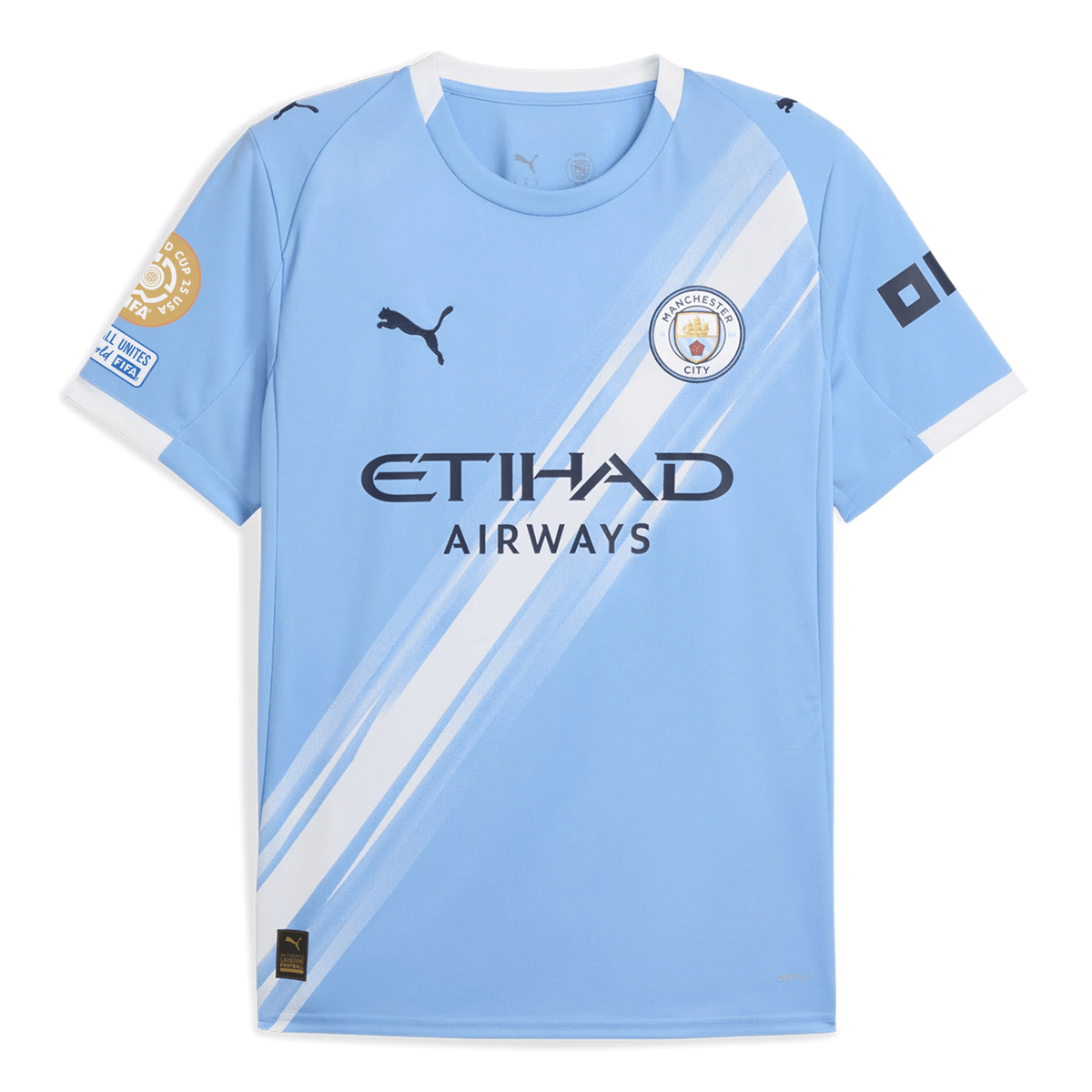 Puma Manchester City Home Jersey w/ Club World Cup Patches 25/26 (Team Light Blue/Puma White) | SoccerWearhouse