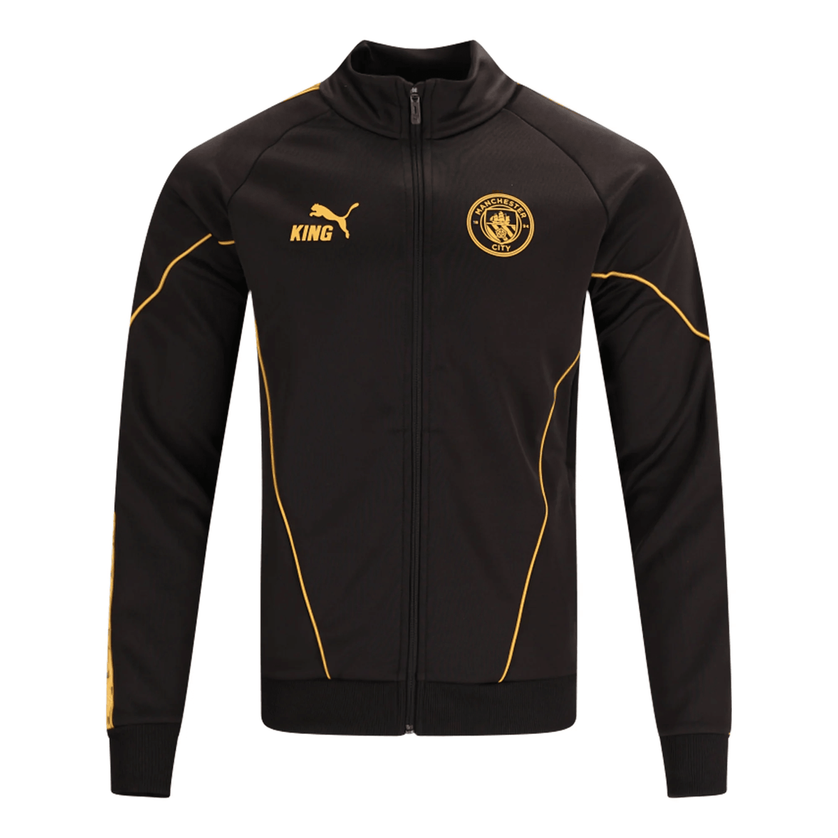 Puma Manchester City King Anthem Jacket 26/27 (Black/Archive Gold) | SoccerWearhouse