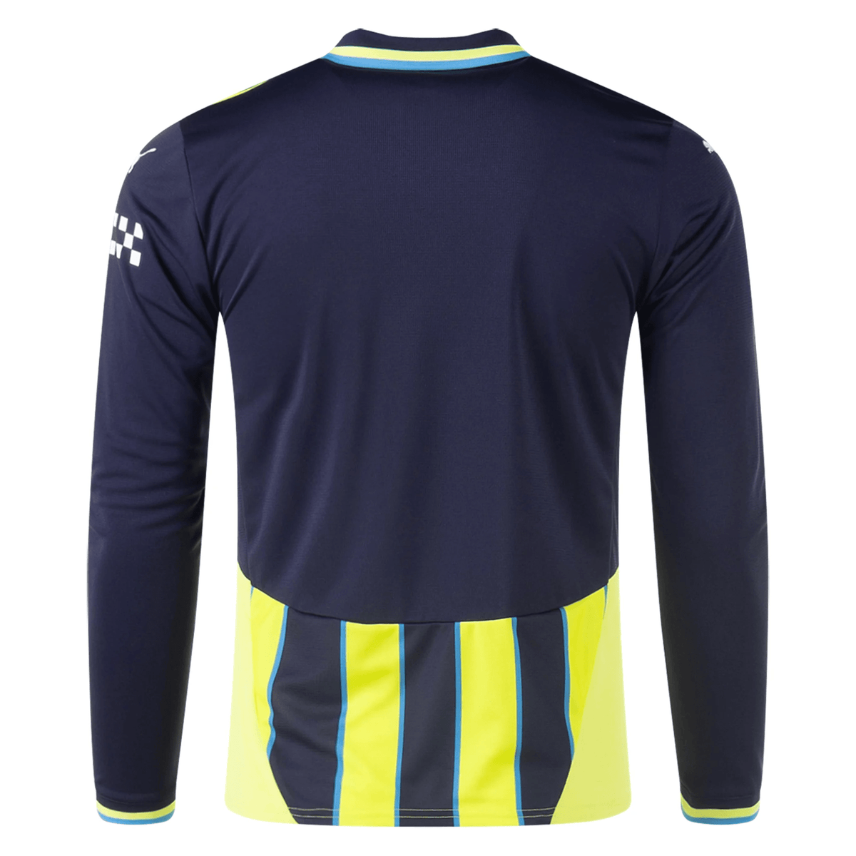 Puma Manchester City Long Sleeve Away Jersey 24/25 (New Navy/Yellow Glow) | SoccerWearhouse