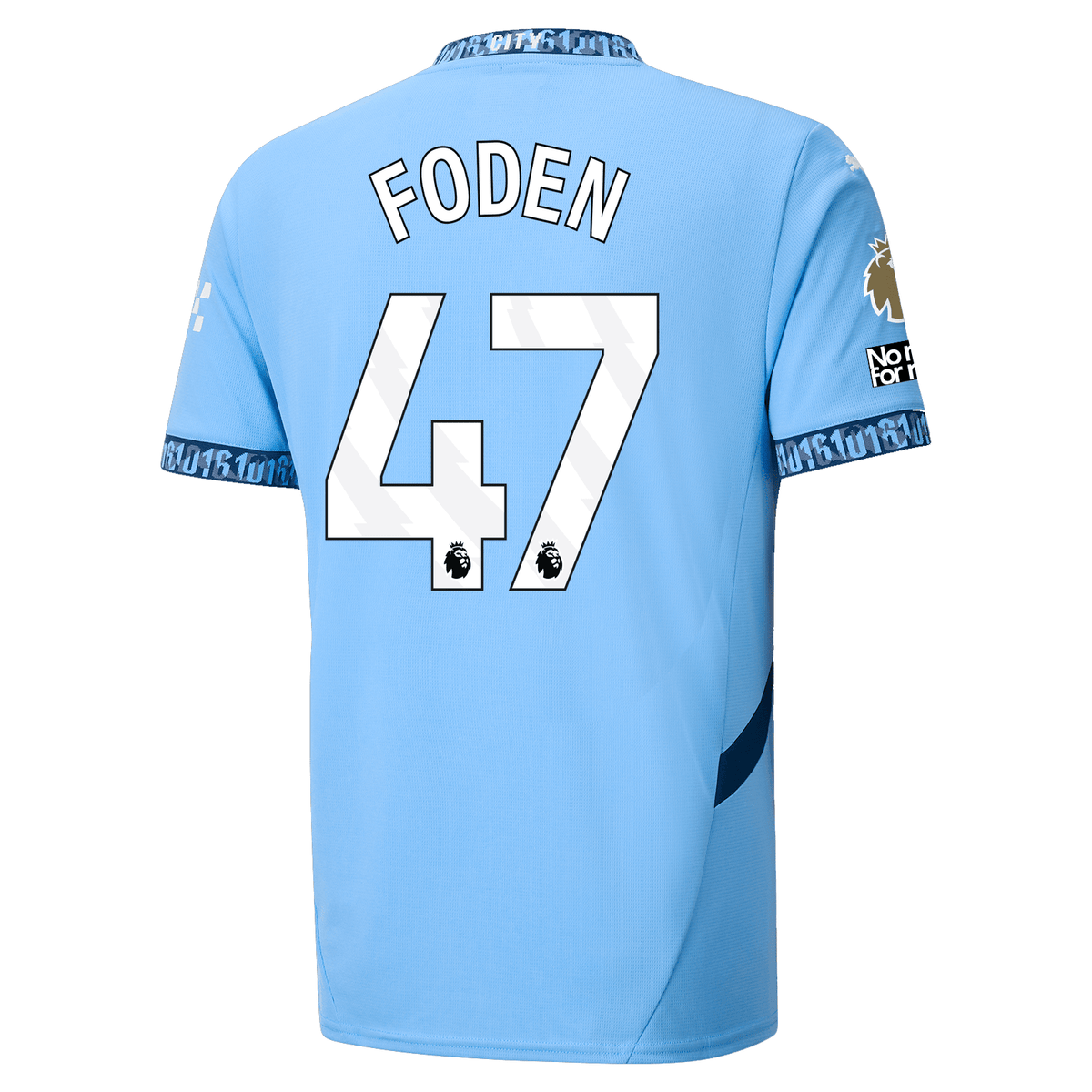 Puma Manchester City Phil Foden Home Jersey w/ EPL + No Room For Racism + Club World Cup Patches 24/25 (Team Light Blue/Marine Blue) | SoccerWearhouse