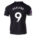 Puma Erling Haaland Men's Manchester City Away Jersey 25/26 w/ NRFR + EPL Patches (Puma Black)
