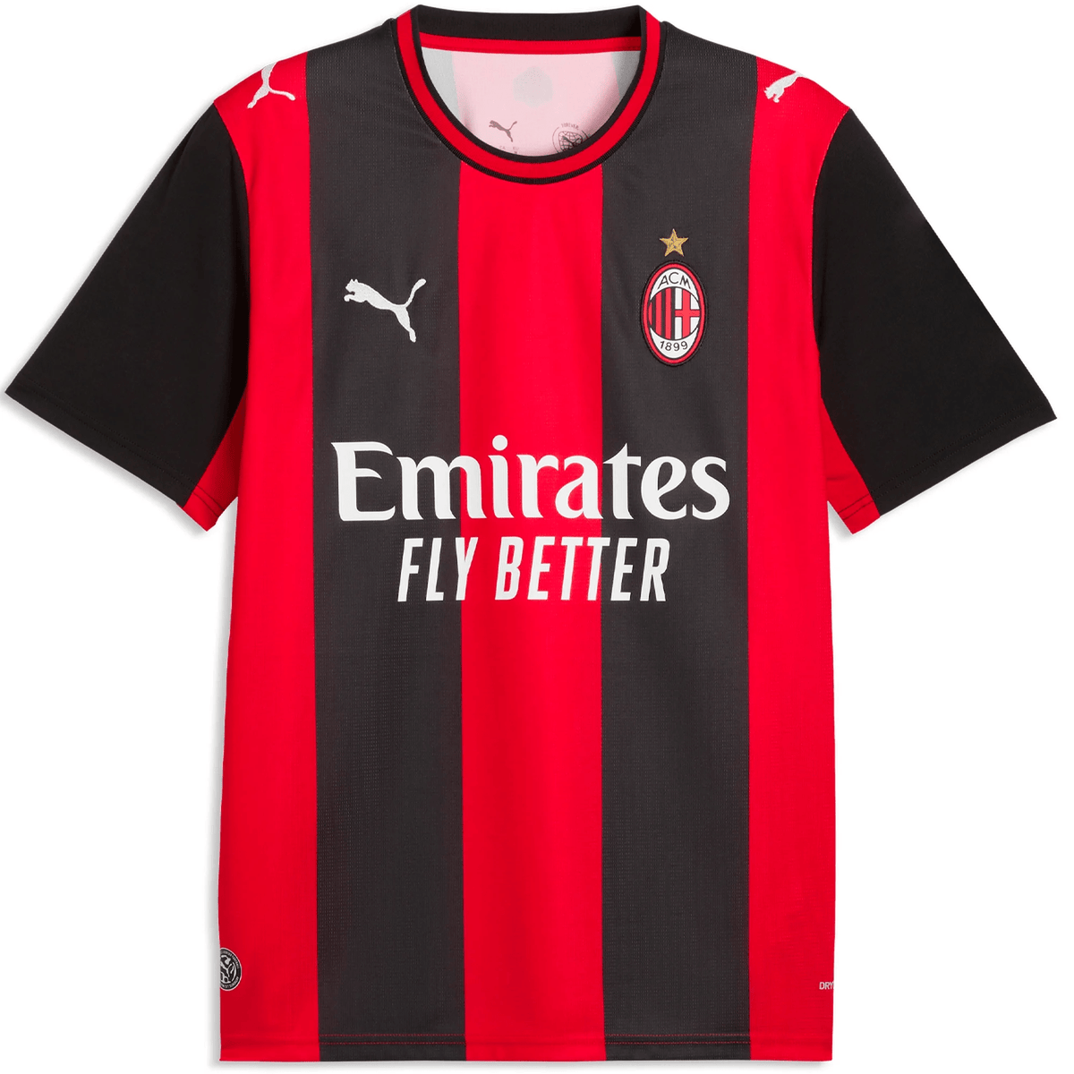 Puma Mens AC MIlan Home Jersey 26/27 (Red/Black) | SoccerWearhouse