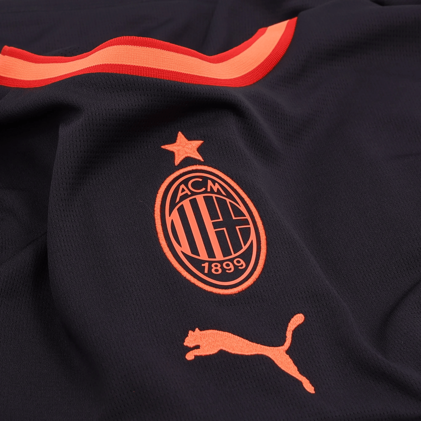 Puma Mens AC Milan Third Jersey 26/27 (Flat Dark Gray/Glowing Red) | SoccerWearhouse