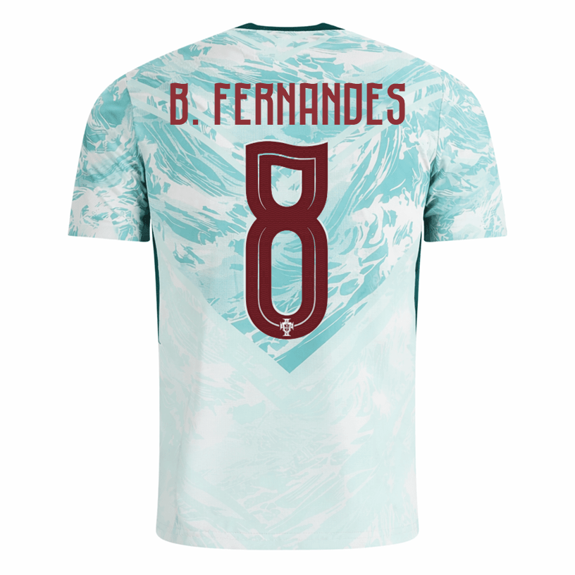 PUMA Men's B. Fernandes Portugal 2026 Authentic Match Away Jersey (White/Green Lagoon) | SoccerWearhouse