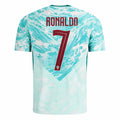 PUMA Men's Cristiano Ronaldo Portugal 2026 Authentic Match Away Jersey (White/Green Lagoon)