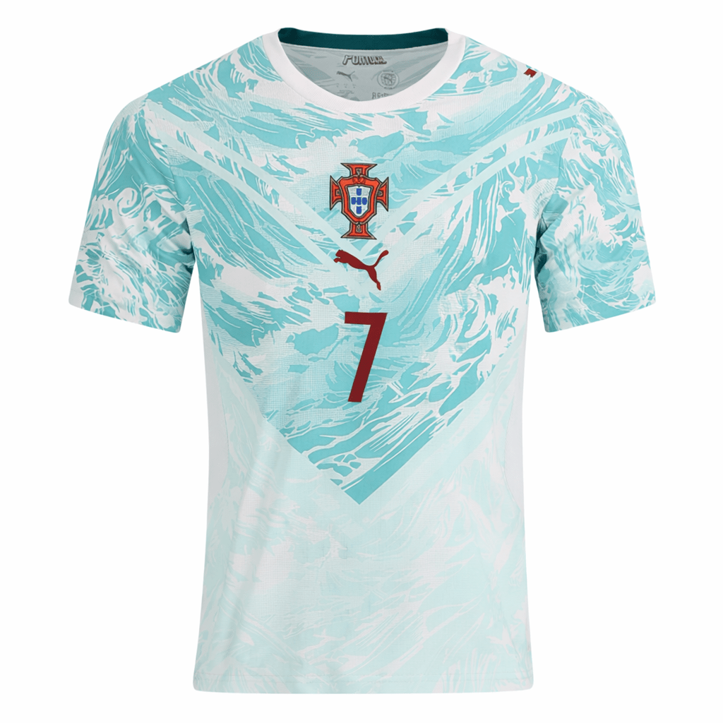 PUMA Men's Cristiano Ronaldo Portugal 2026 Away Stadium Jersey (White) | SoccerWearhouse