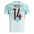 PUMA Men's Inacio Portugal 2026 Authentic Match Away Jersey (White/Green Lagoon)