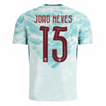 PUMA Men's Joao Neves Portugal 2026 Authentic Match Away Jersey (White/Green Lagoon)
