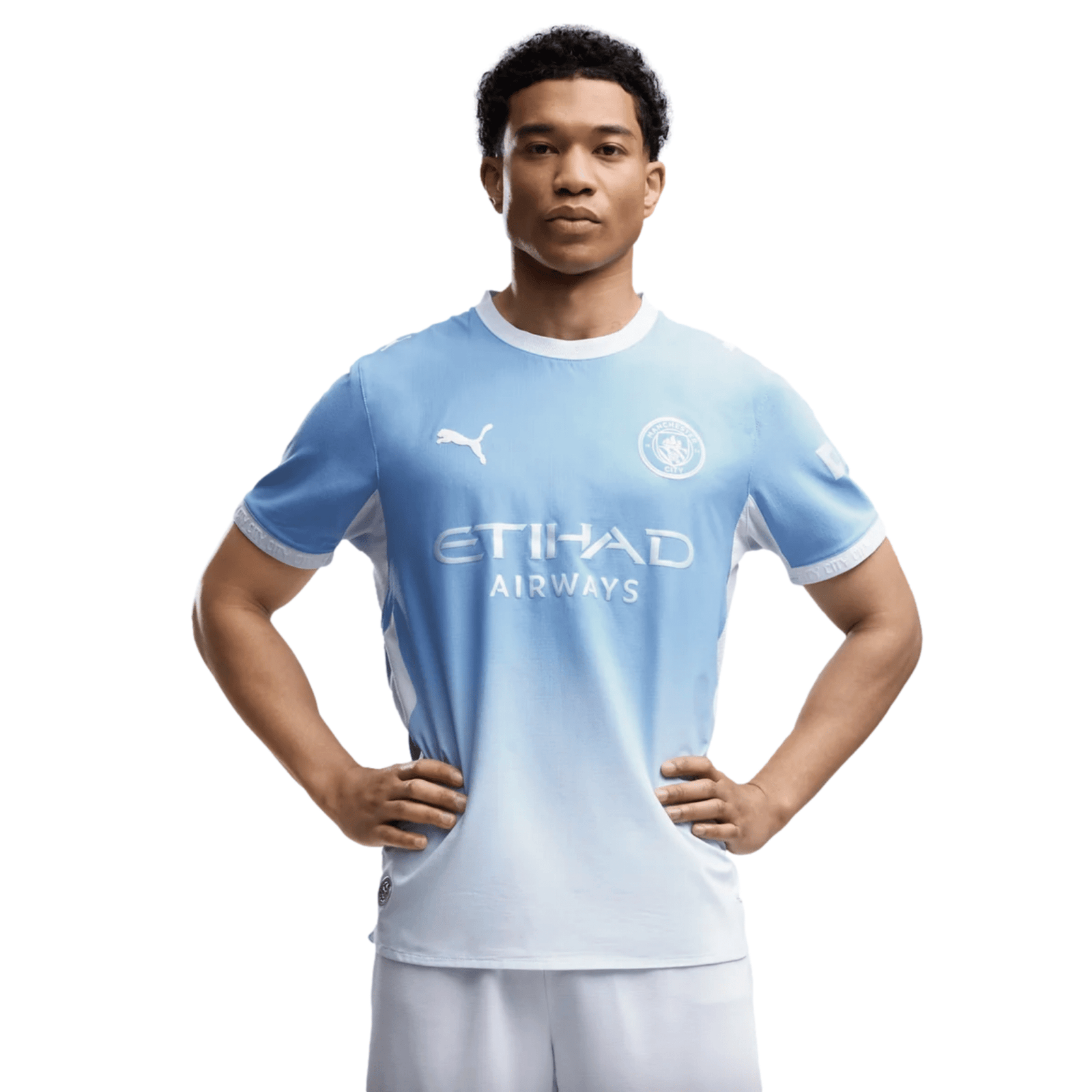 Puma Mens Manchester City Authentic Home Jersey 26/27 (Team Light Blue/Icey Blue) | SoccerWearhouse