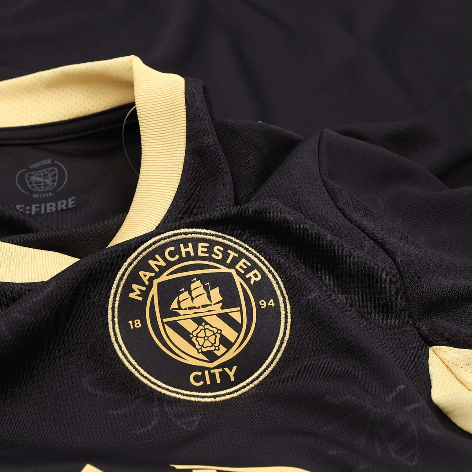 Puma Mens Manchester City Away Jersey 26/27 (Black/Yellow) | SoccerWearhouse