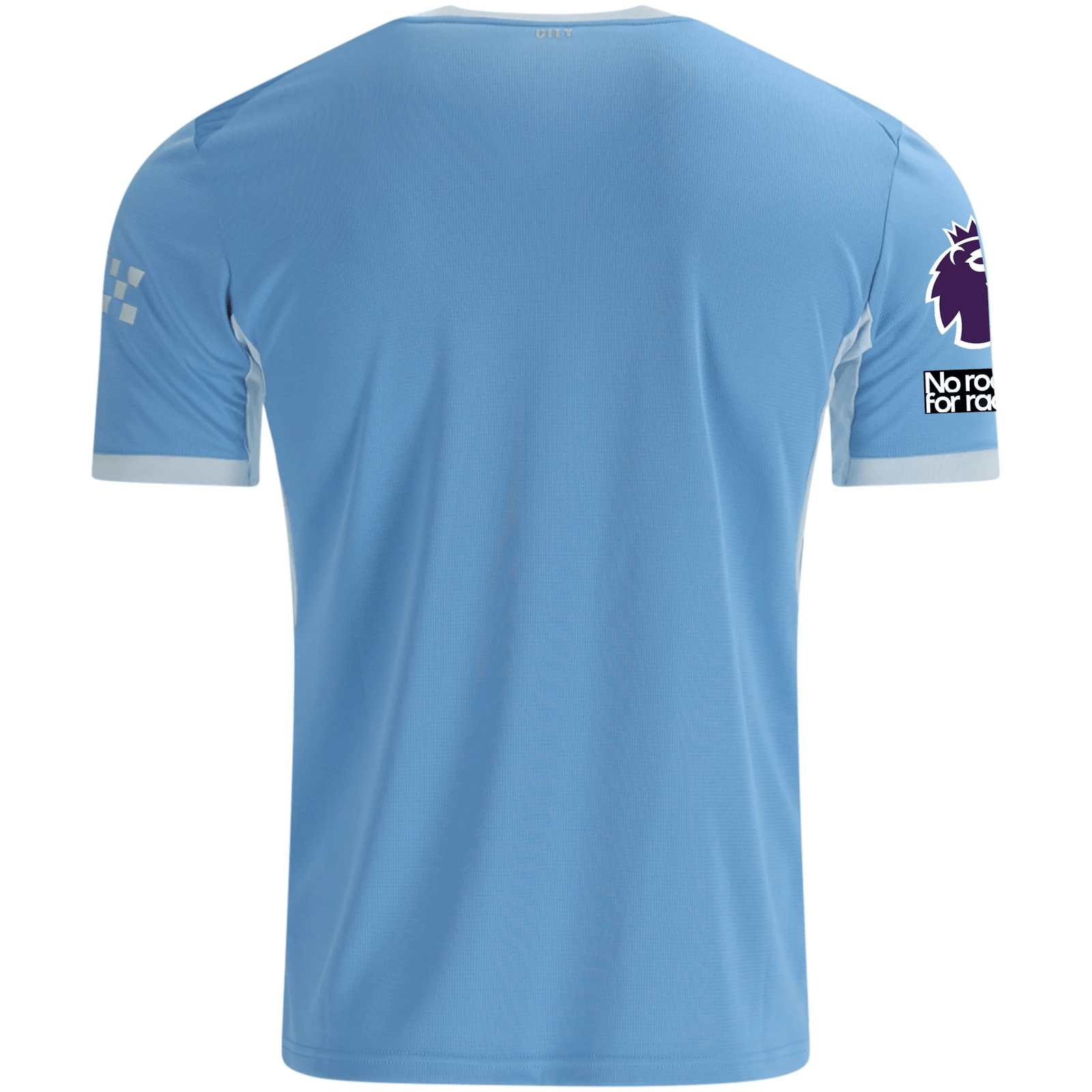 Puma Mens Manchester City Erling Haaland Home Jersey EPL + No Room For Racism Patches 26/27 (Team Light Blue/Icey Blue) | SoccerWearhouse