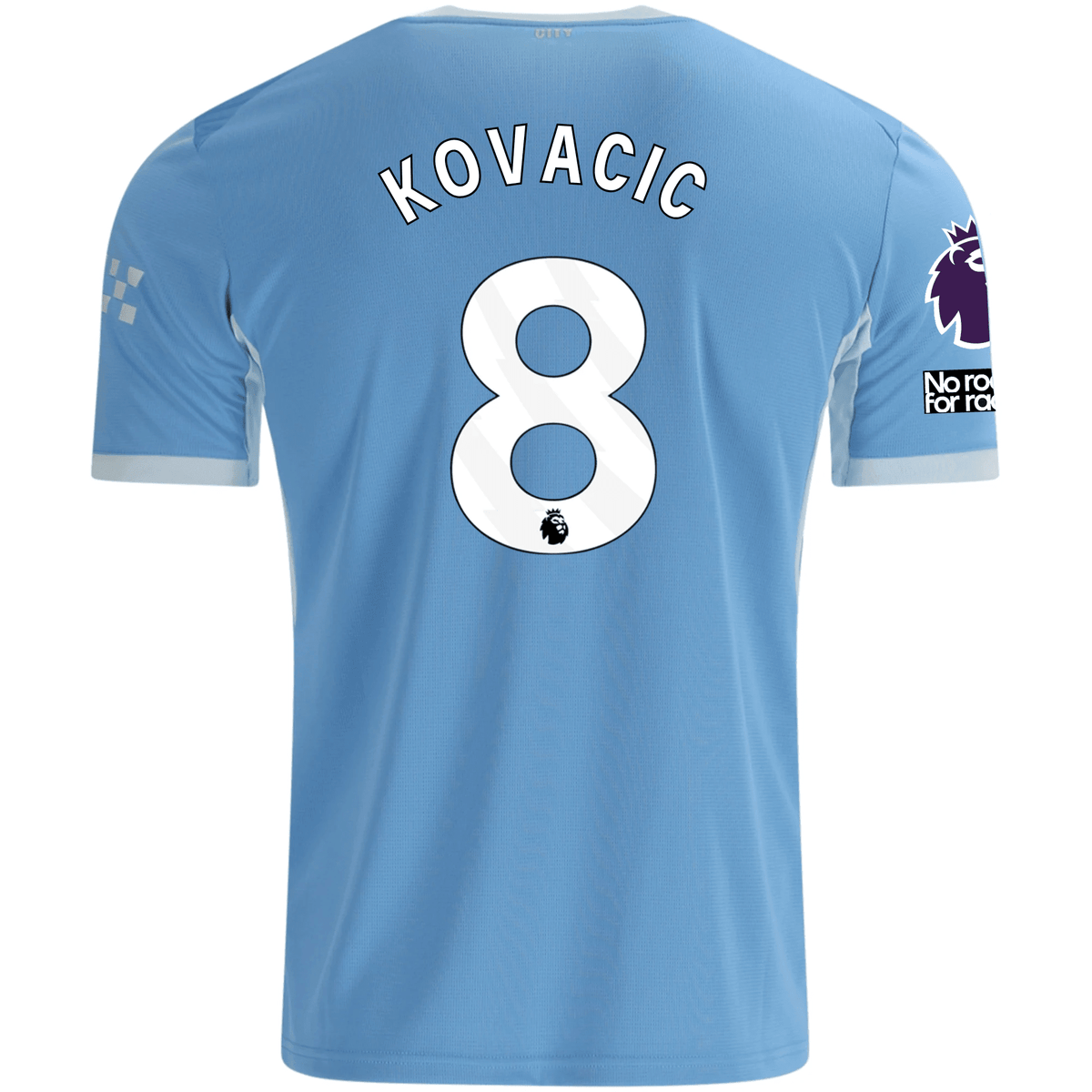 Puma Mens Manchester City Mateo Kovačić Home Jersey EPL + No Room For Racism Patches 26/27 (Team Light Blue/Icey Blue) | SoccerWearhouse