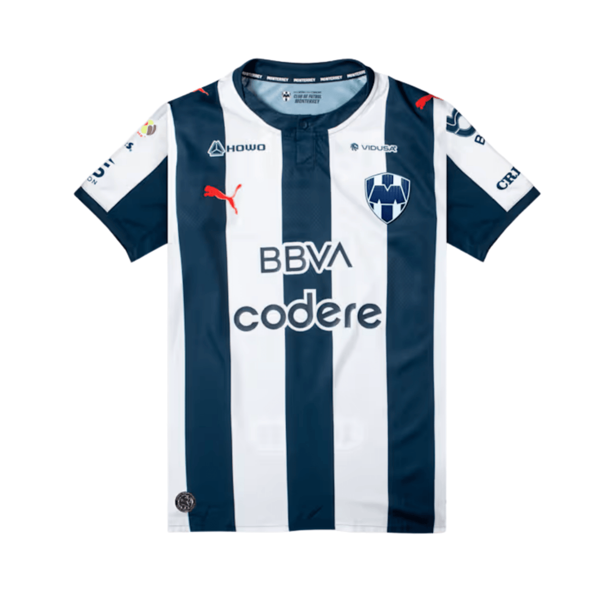 Puma Mens Monterrey Home Soccer Jersey 26/27 (Navy/White) | SoccerWearhouse
