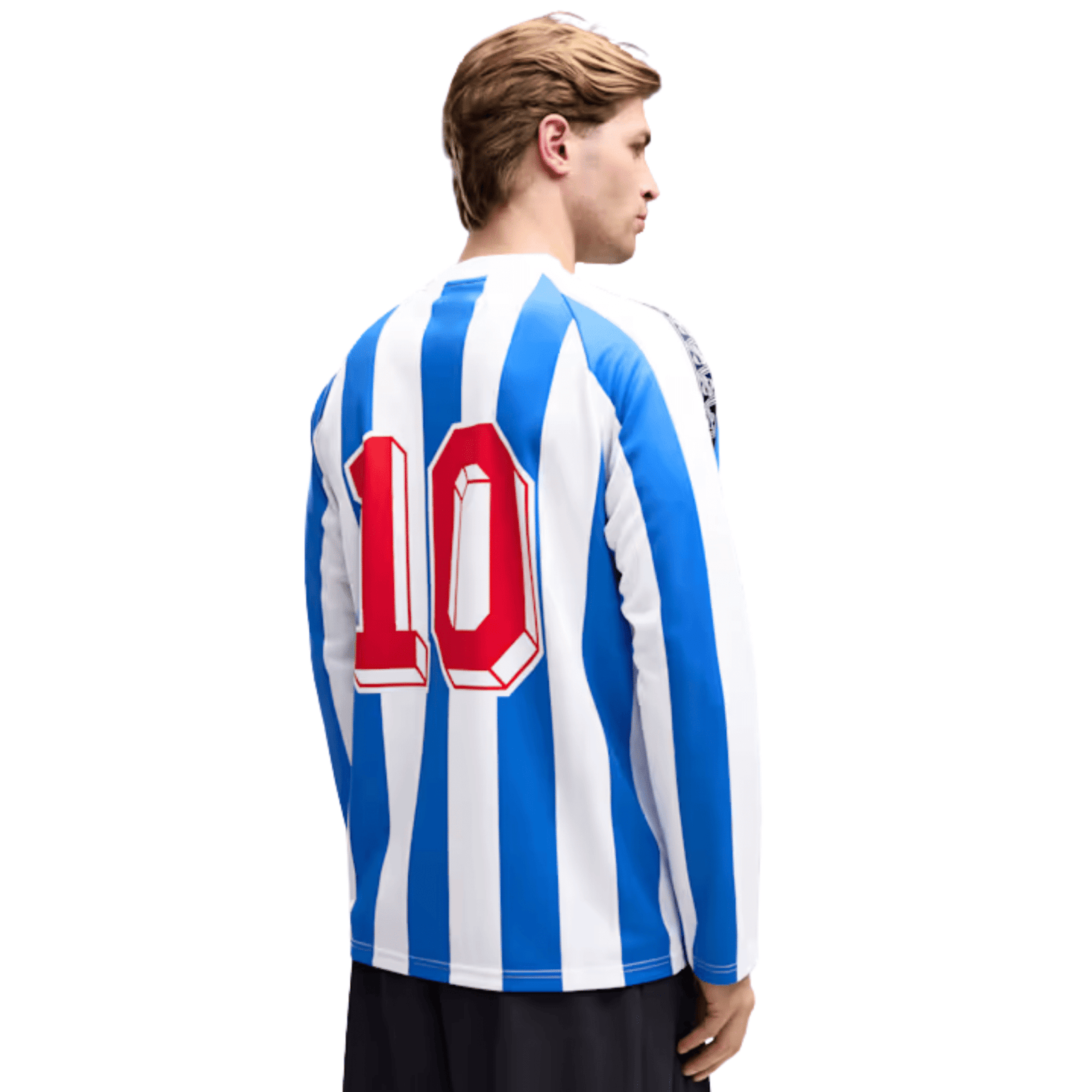 Puma Mens Monterrey King Retro Long Sleeve Jersey 26/27 (Mountain Blue/PUMA White) | SoccerWearhouse