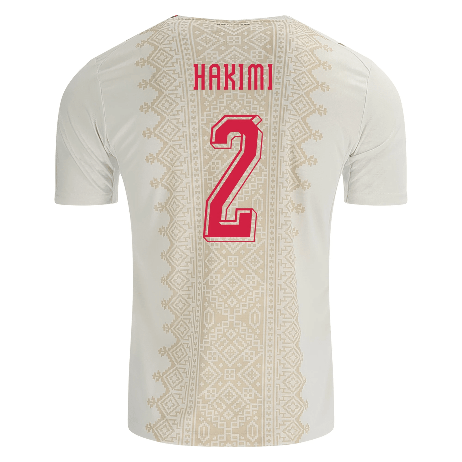 Puma Mens Morocco Achraf Hakimi Away Jersey 2026 (White/Gold) | SoccerWearhouse