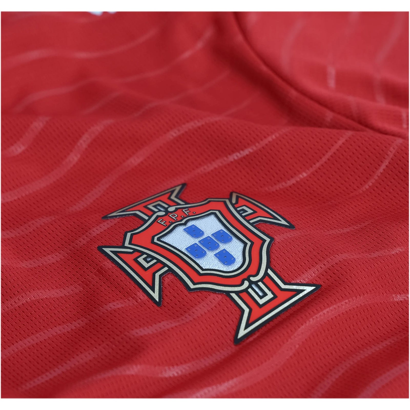 PUMA Men's Portugal Cristiano Ronaldo Long Sleeve Home World Cup 2026 Jersey (Club Red/Green Lagoon) | SoccerWearhouse