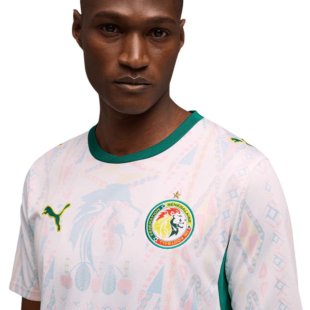 Puma Mens Senegal 2026 Home Jersey (White/Green) | SoccerWearhouse