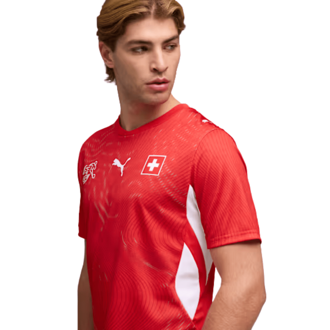 Puma Mens Switzerland Home Stadium Jersey 2026 (Red/White) | SoccerWearhouse