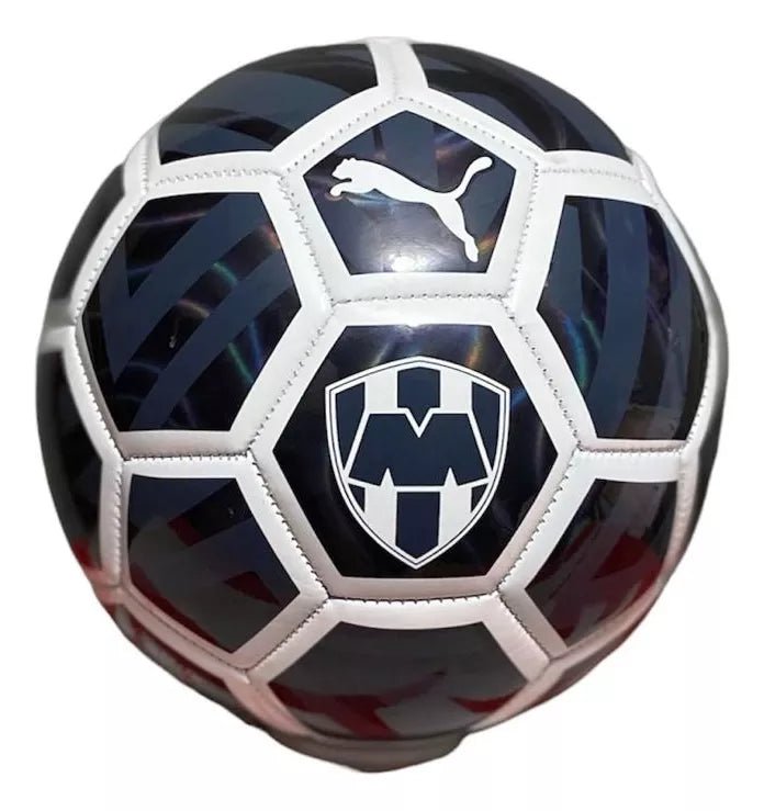 Puma Monterrey Fan Mini Soccer Ball (White/Parisian Night) | SoccerWearhouse